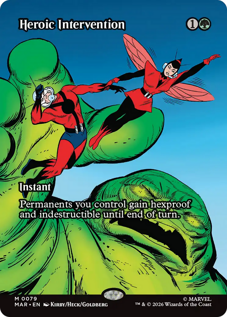 Heroic Intervention (0079) (Borderless) [Marvel Universe: Eternal-Legal] (Display Case)