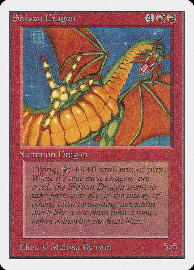 Shivan Dragon [Unlimited Edition] (Display Case)