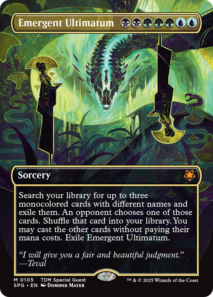 Emergent Ultimatum (Borderless) [Tarkir: Dragonstorm Special Guests] (Display Case)