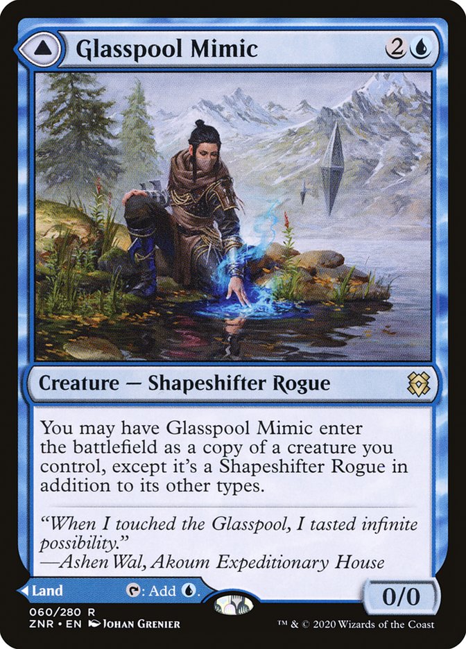 Glasspool Mimic // Glasspool Shore [Zendikar Rising] (Display Case)
