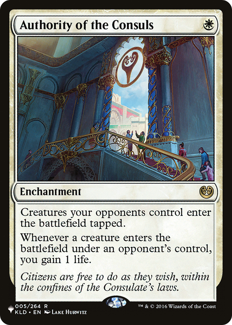 Authority of the Consuls [The List Reprints] (Display Case)