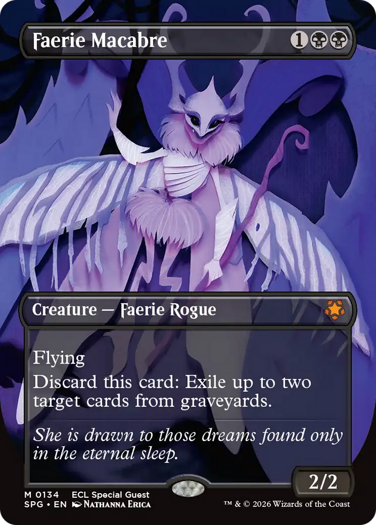 Faerie Macabre (Borderless) [Lorwyn Eclipsed Special Guests] (Display Case)