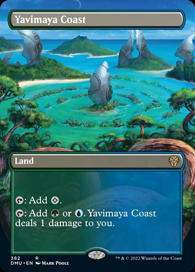 Yavimaya Coast (Borderless Alternate Art) [Dominaria United] (Display Case)