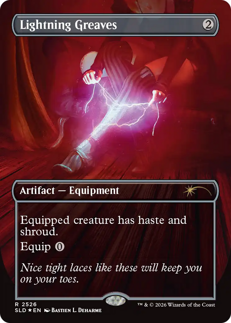 Lightning Greaves (2526) [Secret Lair Drop Series] (Display Case)