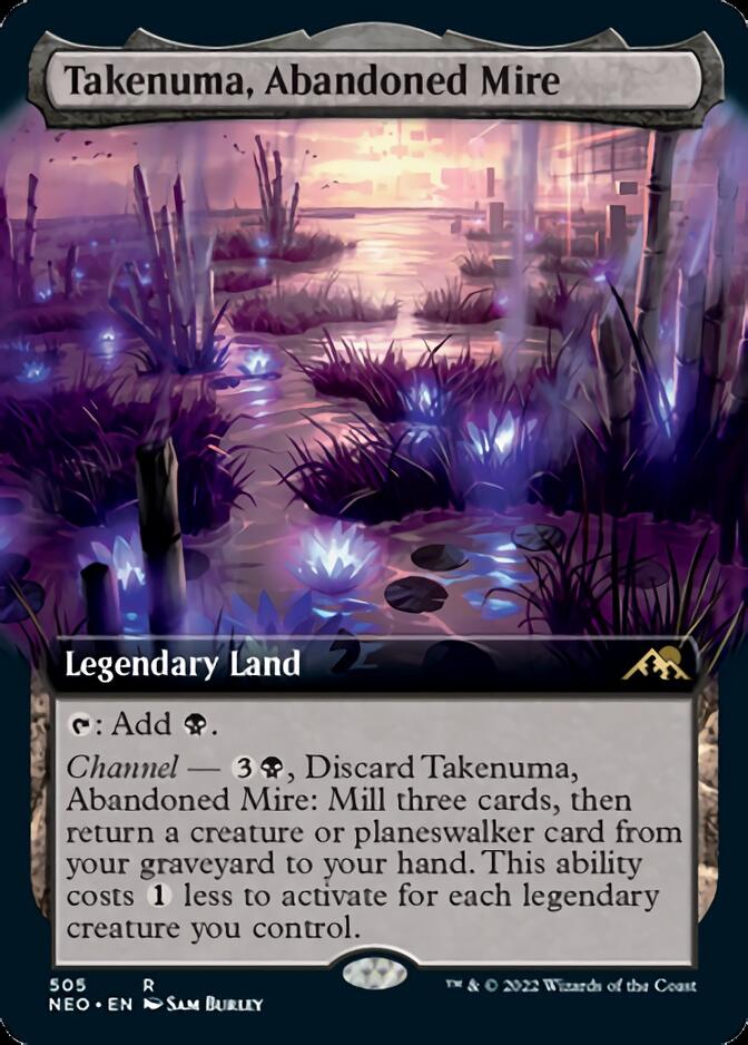 Takenuma, Abandoned Mire (Extended Art) [Kamigawa: Neon Dynasty] (Display Case)