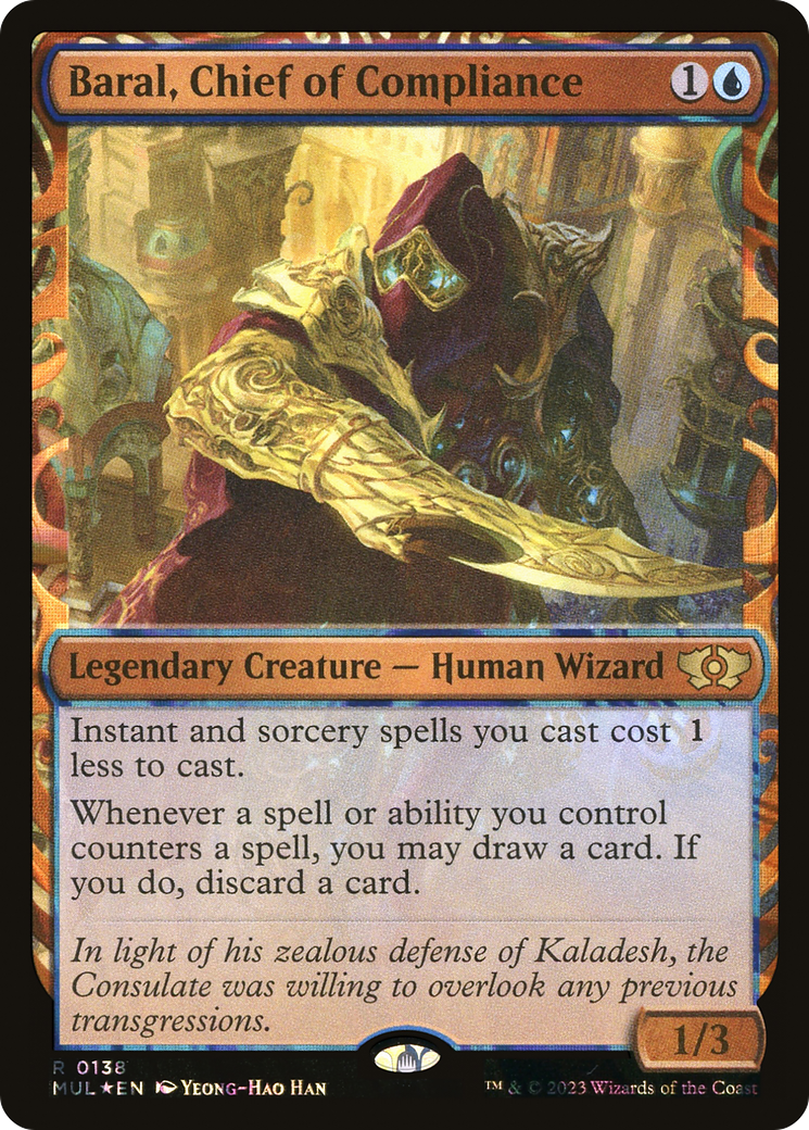 Baral, Chief of Compliance (Halo Foil) [Multiverse Legends] (Display Case)