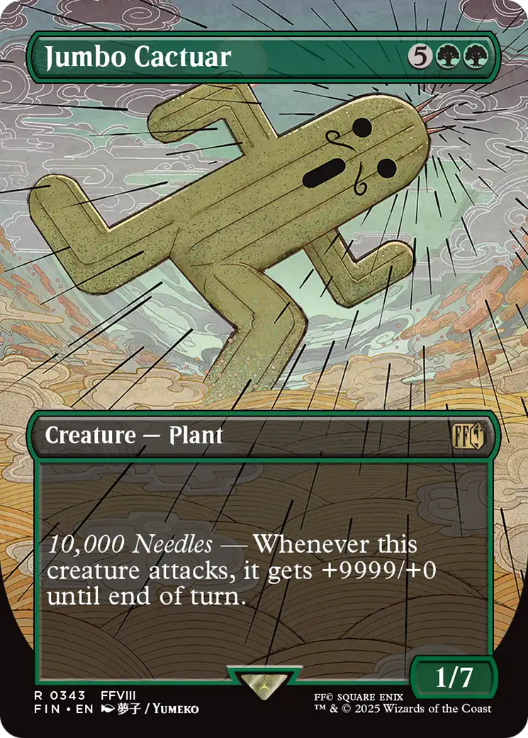 Jumbo Cactuar (Borderless) [FINAL FANTASY] (Display Case)