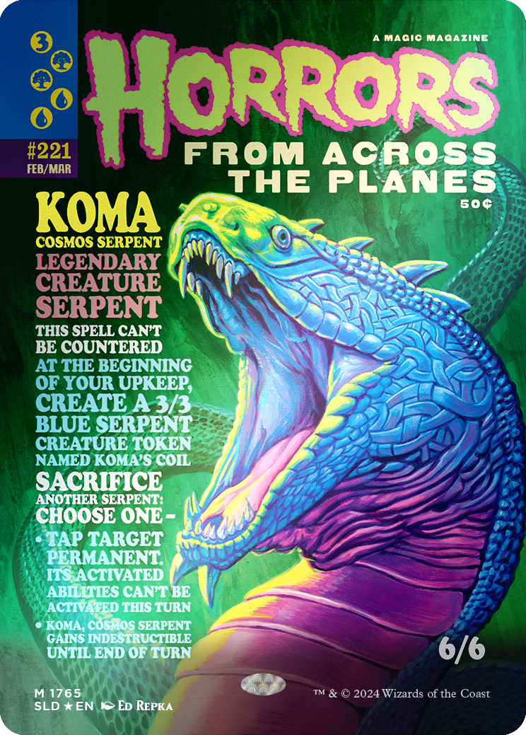 Koma, Cosmos Serpent (Rainbow Foil) [Secret Lair Drop Series] (Display Case)