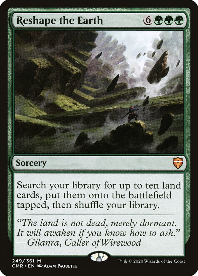 Reshape the Earth [Commander Legends] (Display Case)