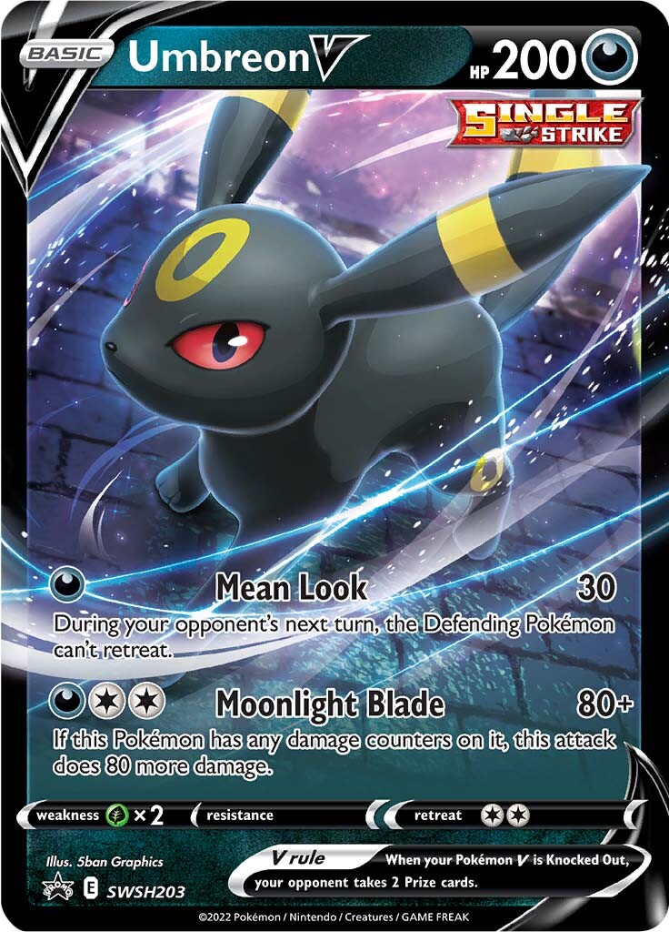 Umbreon V (SWSH203) [Sword & Shield: Black Star Promos] (Display Case)