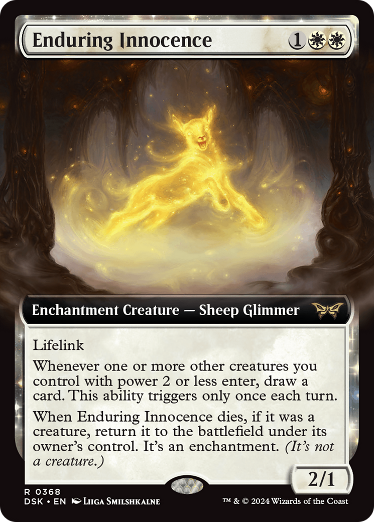 Enduring Innocence (Extended Art) [Duskmourn: House of Horror] (Display Case)