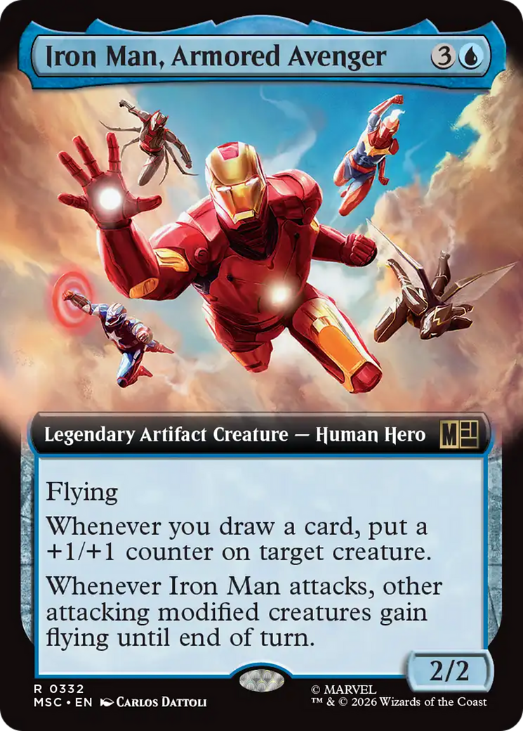 Iron Man, Armored Avenger (Extended Art) [Marvel Super Heroes Commander] (Display Case)