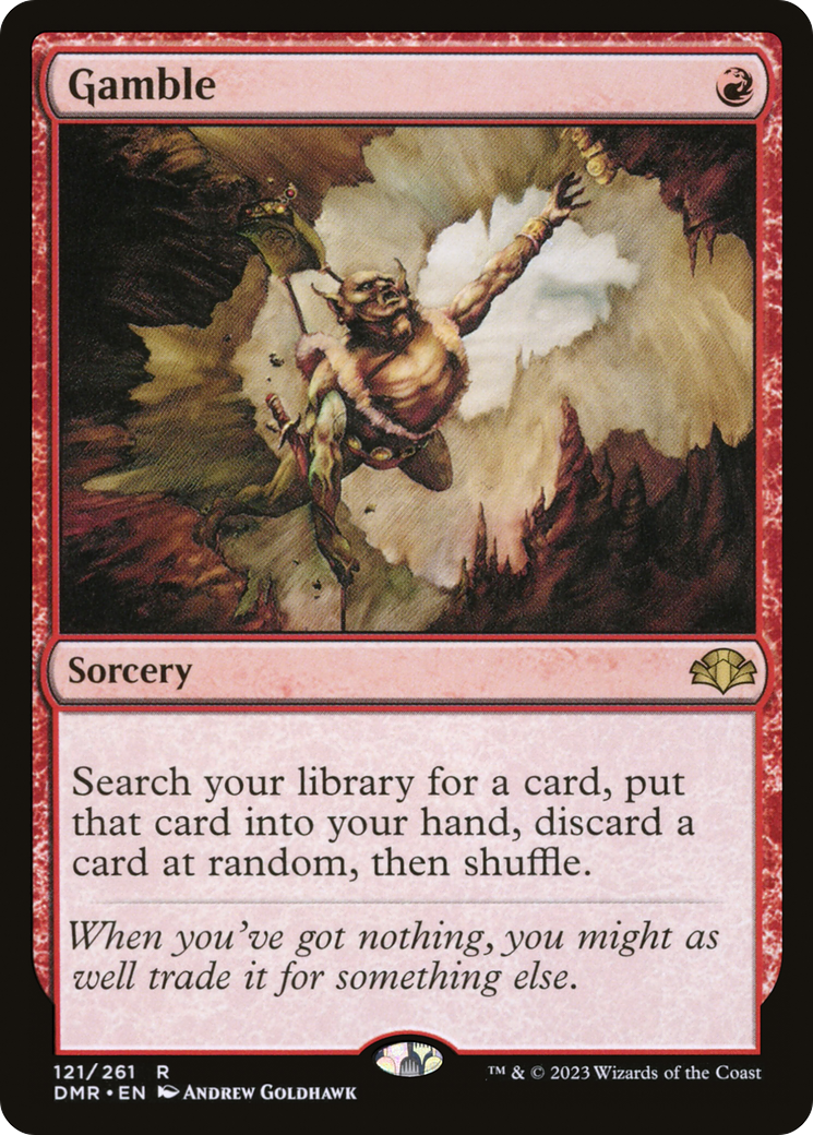 Gamble [Dominaria Remastered] (Display Case)