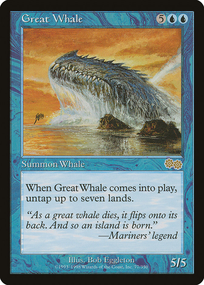 Great Whale [Urza's Saga] (Display Case)