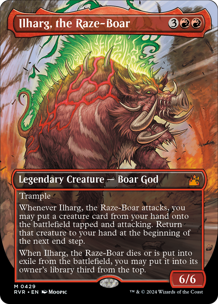 Ilharg, the Raze-Boar (Anime Borderless) [Ravnica Remastered] (Display Case)