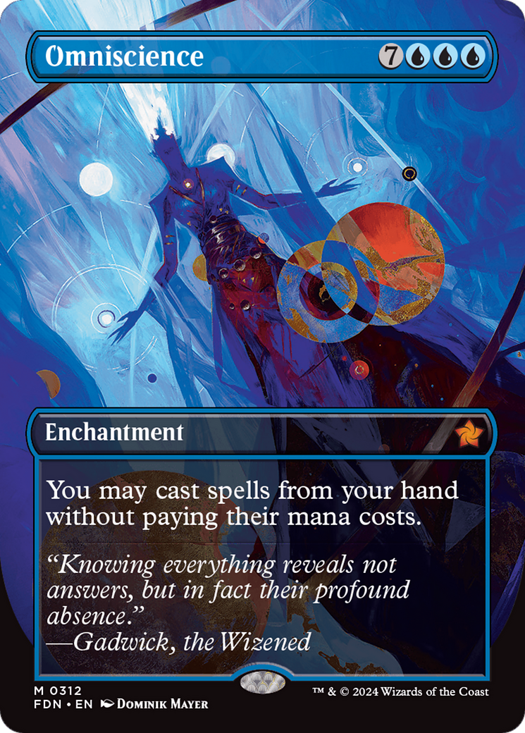 Omniscience (Borderless) [Foundations] (Display Case)