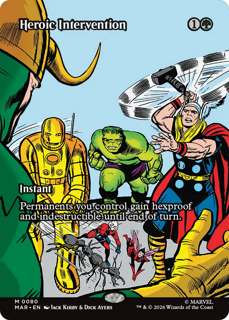 Heroic Intervention (0080) (Borderless) [Marvel Universe: Eternal-Legal] (Display Case)