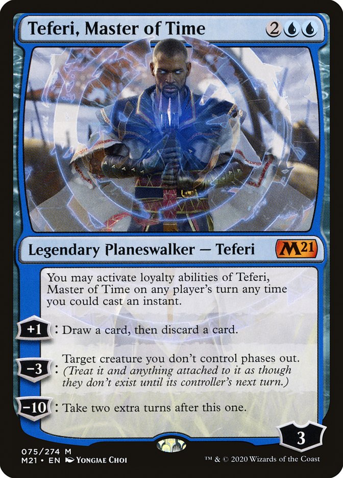 Teferi, Master of Time (075) [Core Set 2021] (Display Case)