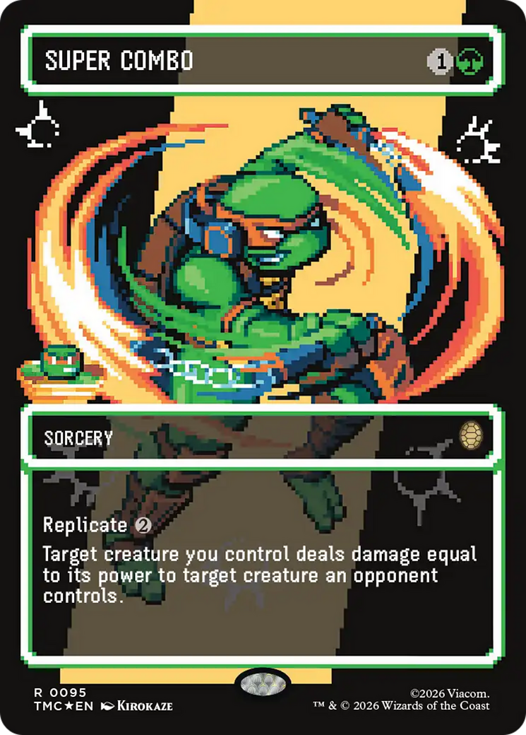 Super Combo (Borderless) (Surge Foil) [Teenage Mutant Ninja Turtles Commander] (Display Case)