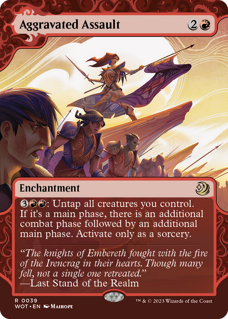 Aggravated Assault [Wilds of Eldraine: Enchanting Tales] (Display Case)