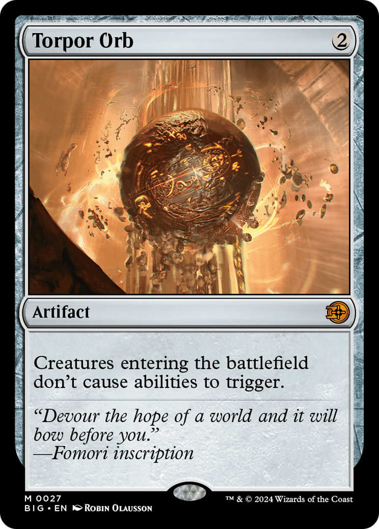 Torpor Orb [Outlaws of Thunder Junction: The Big Score] (Display Case)