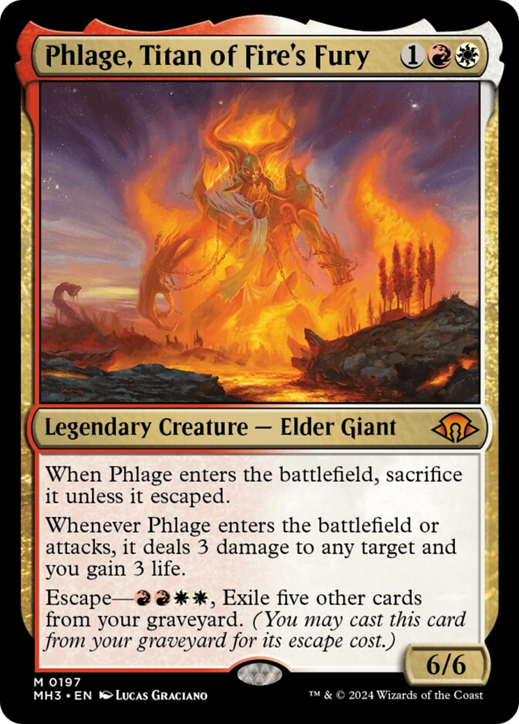 Phlage, Titan of Fire's Fury [Modern Horizons 3] (Display Case)