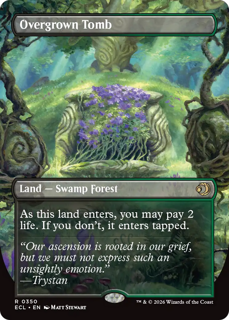 Overgrown Tomb (Borderless) [Lorwyn Eclipsed] (Display Case)
