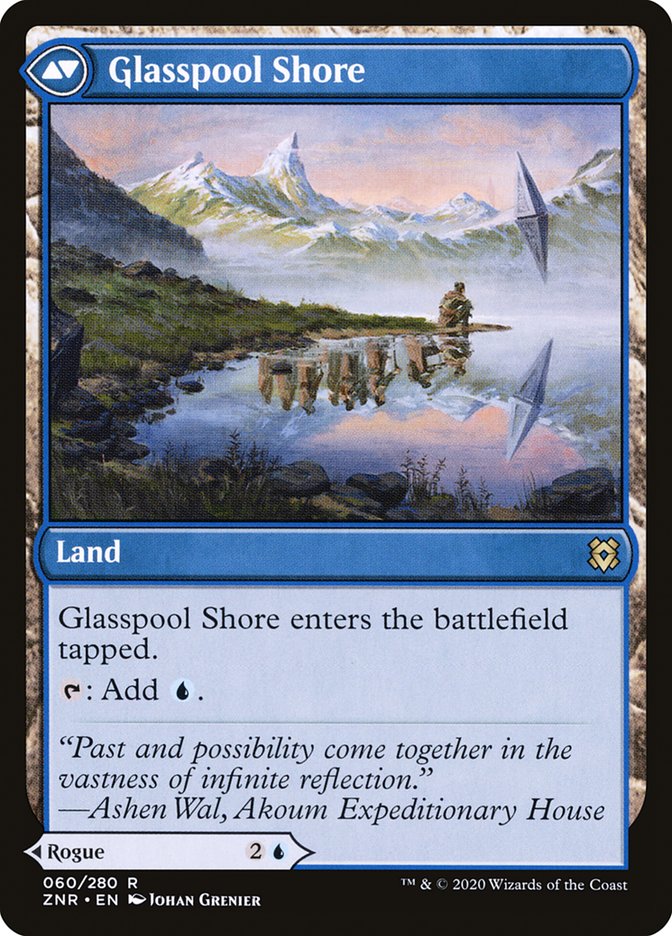 Glasspool Mimic // Glasspool Shore [Zendikar Rising] (Display Case)