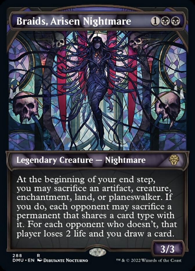 Braids, Arisen Nightmare (Showcase) [Dominaria United] (Display Case)