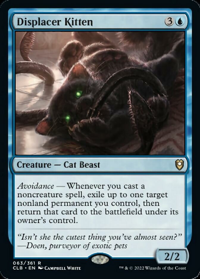 Displacer Kitten [Commander Legends: Battle for Baldur's Gate] (Display Case)