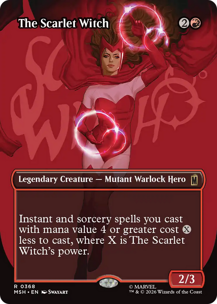 The Scarlet Witch (Borderless) [Marvel Super Heroes] (Display Case)