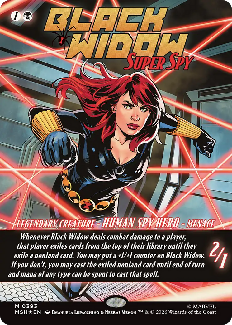 Black Widow, Super Spy (Borderless) (0393) [Marvel Super Heroes] (Display Case)