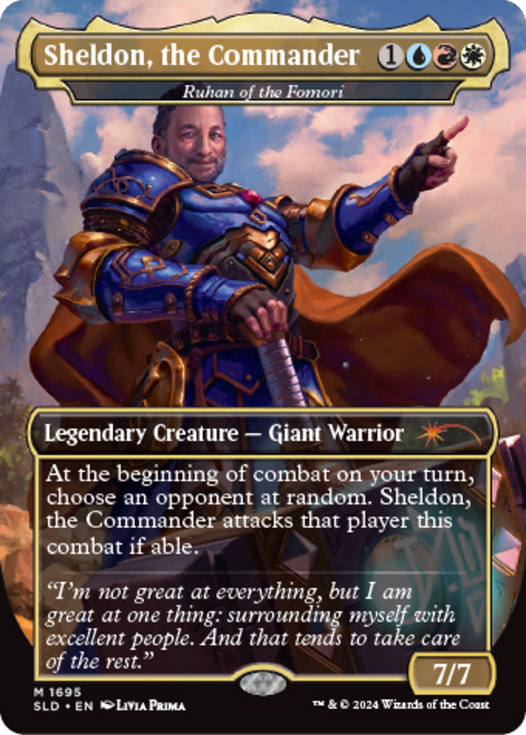 Ruhan of the Fomori - Sheldon, the Commander [Secret Lair: Sheldon's Spellbook] (Display Case)