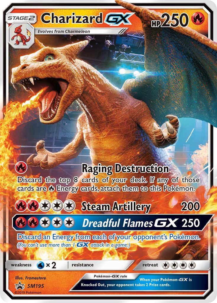Charizard GX (SM195) [Sun & Moon: Black Star Promos] (Display Case)