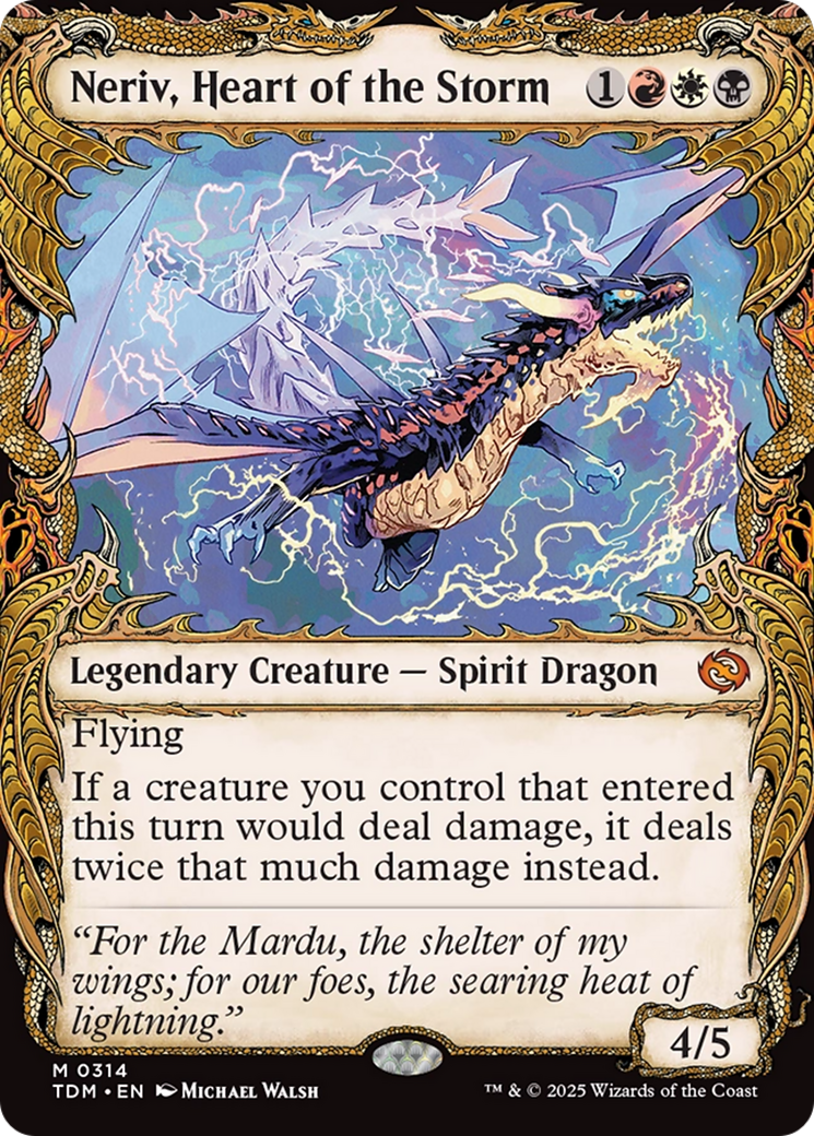 Neriv, Heart of the Storm (Showcase) [Tarkir: Dragonstorm] (Display Case)