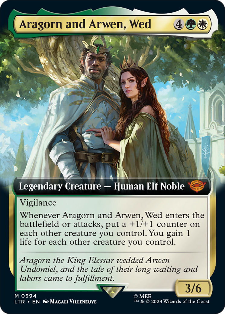 Aragorn and Arwen, Wed (Extended Art) [The Lord of the Rings: Tales of Middle-Earth] (Display Case)