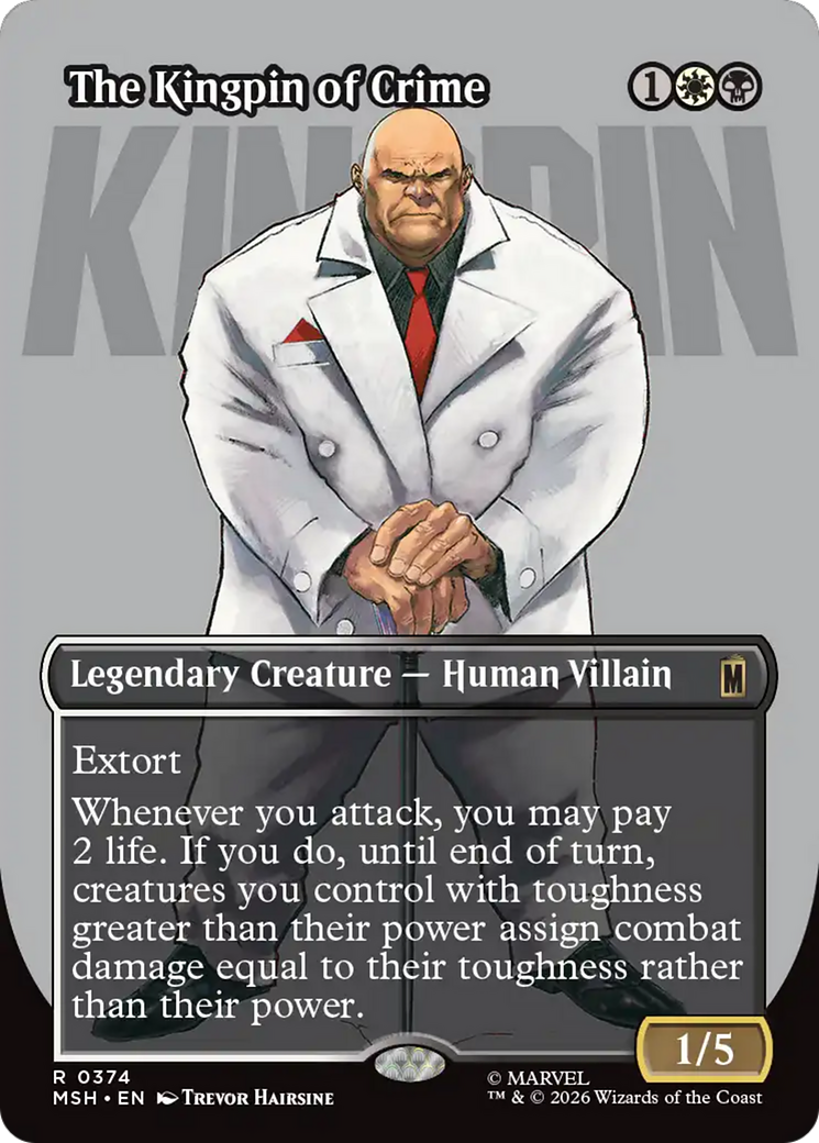 The Kingpin of Crime (Borderless) (0374) [Marvel Super Heroes] (Display Case)