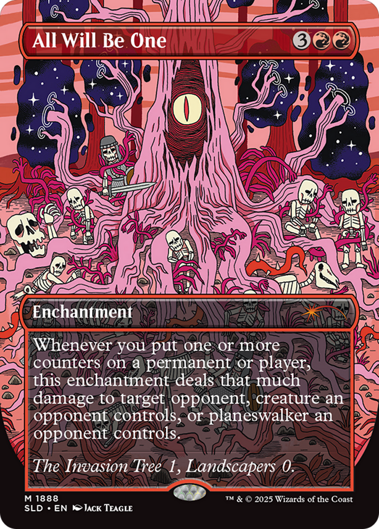 All Will Be One (Rainbow Foil) [Secret Lair Drop Series] (Display Case)