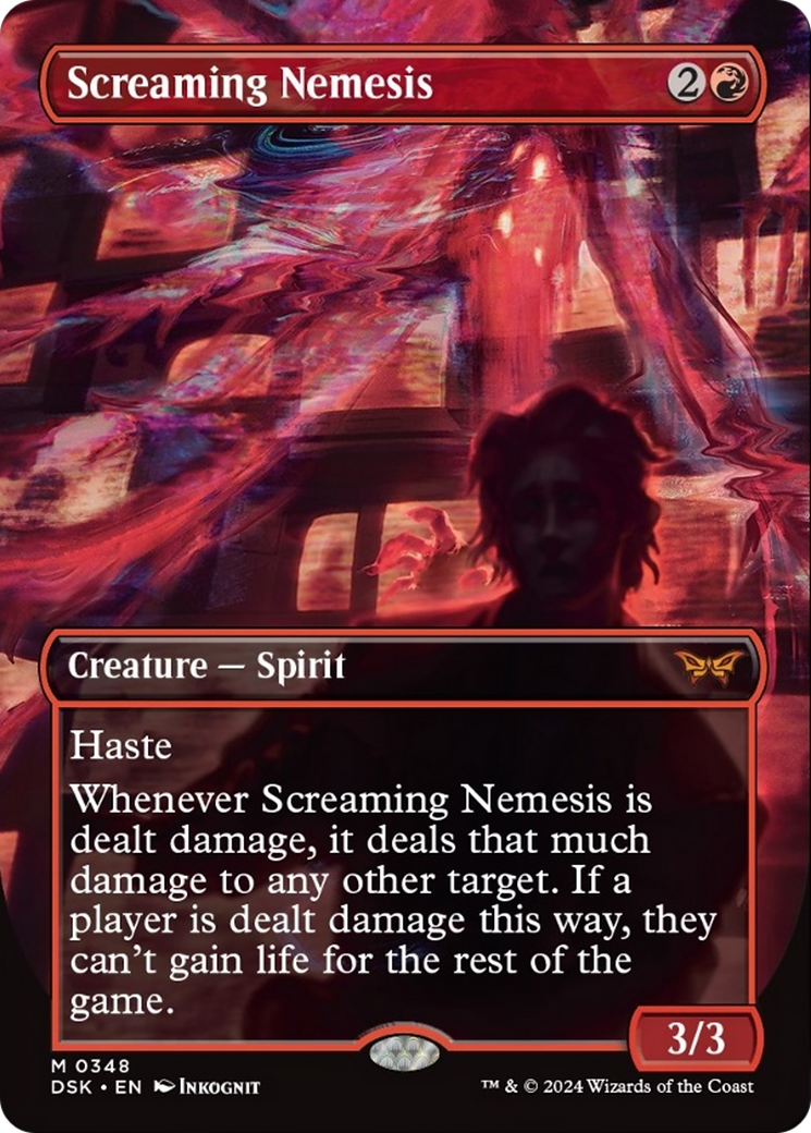 Screaming Nemesis (Borderless) [Duskmourn: House of Horror] (Display Case)