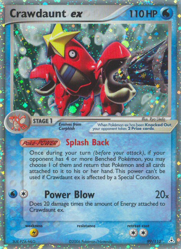 Crawdaunt ex (99/110) [EX: Holon Phantoms] (Display Case)