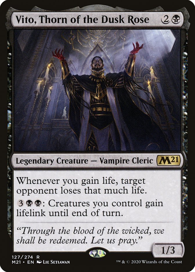 Vito, Thorn of the Dusk Rose [Core Set 2021] (Display Case)