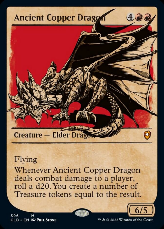 Ancient Copper Dragon (Showcase) [Commander Legends: Battle for Baldur's Gate] (Display Case)