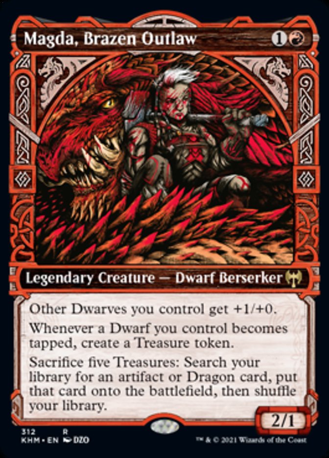Magda, Brazen Outlaw (Showcase) [Kaldheim] (Display Case)