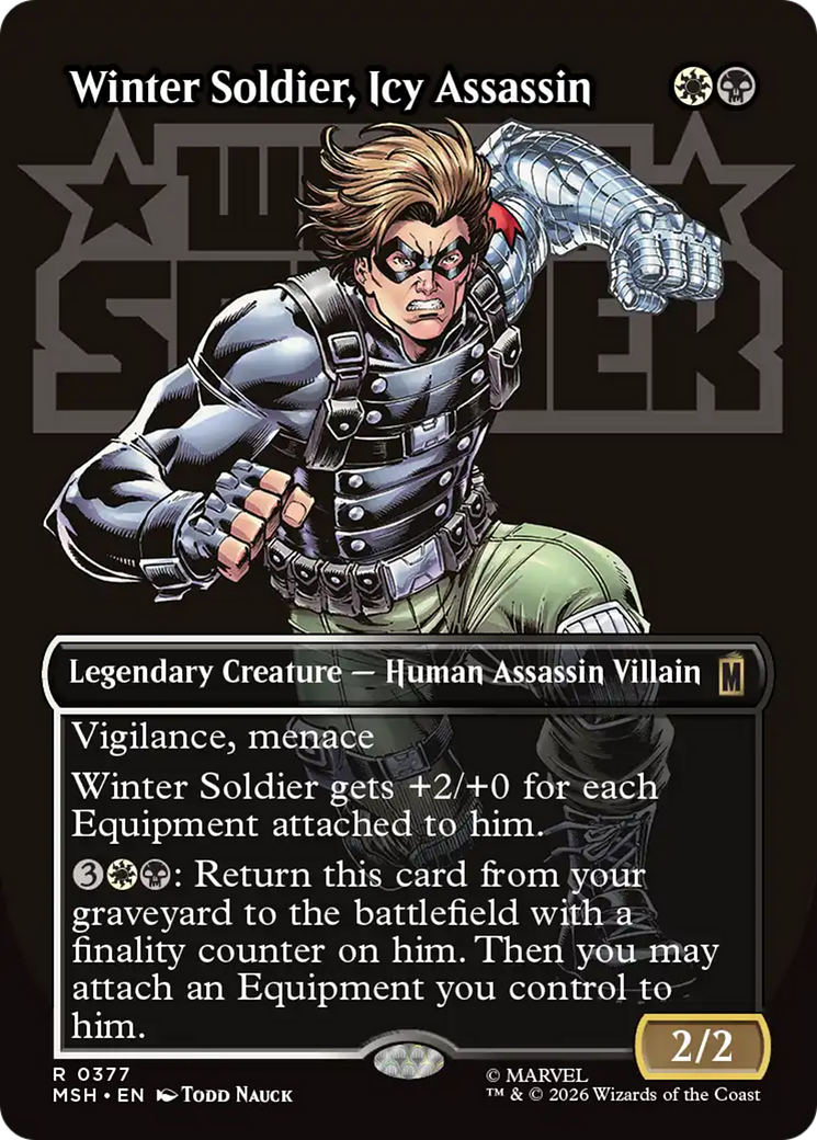Winter Soldier, Icy Assassin (Borderless) [Marvel Super Heroes] (Display Case)