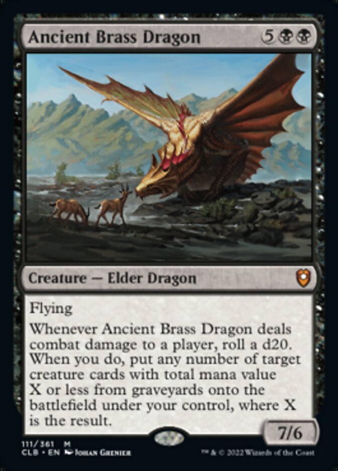 Ancient Brass Dragon [Commander Legends: Battle for Baldur's Gate] (Display Case)
