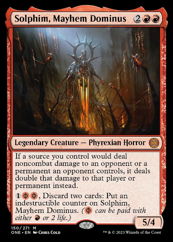 Solphim, Mayhem Dominus [Phyrexia: All Will Be One] (Display Case)