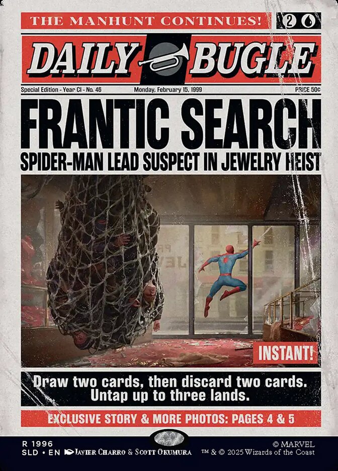 Frantic Search (7099) [Secret Lair Drop] (Display Case)